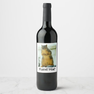 Étiquette Pour Bouteilles De Vin Vin d'écureuil
