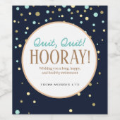 Étiquette Pour Bouteilles De Vin Vin du patron de retraite (Étiquettes simples)