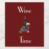 Étiquette Pour Bouteilles De Vin Vin Étiquette Boire (Étiquettes simples)