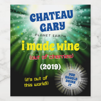 Étiquette Pour Bouteilles De Vin Vin fait maison univers étiquette personnalisé