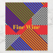 Étiquette Pour Bouteilles De Vin Vin Fin (Étiquettes simples)