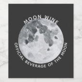 Étiquette Pour Bouteilles De Vin Vin lune personnalisé (Étiquettes simples)