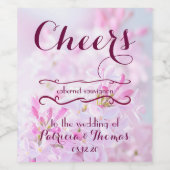 Étiquette Pour Bouteilles De Vin vin mariage personnalisable (Étiquettes simples)