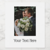 Étiquette Pour Bouteilles De Vin Vin photo et texte (Étiquettes simples)