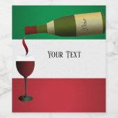 Étiquette Pour Bouteilles De Vin Vin Rouge Poulé (Étiquettes simples)