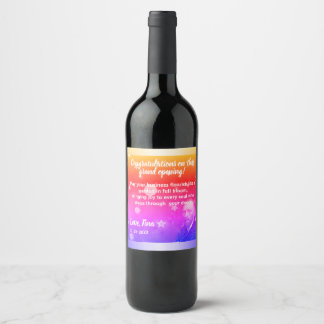 Étiquette Pour Bouteilles De Vin Vincent van Gogh-Inspired Rainbow Colors for Celeb