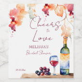 Étiquette Pour Bouteilles De Vin Vino avant voeu vin nuptiale douche de faveur (Étiquettes simples)