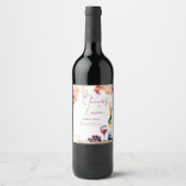 Étiquette Pour Bouteilles De Vin Vino avant voeu vin nuptiale douche de faveur (Devant)