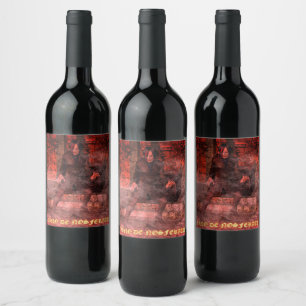 Étiquette Pour Bouteilles De Vin Vino De Nosferatu