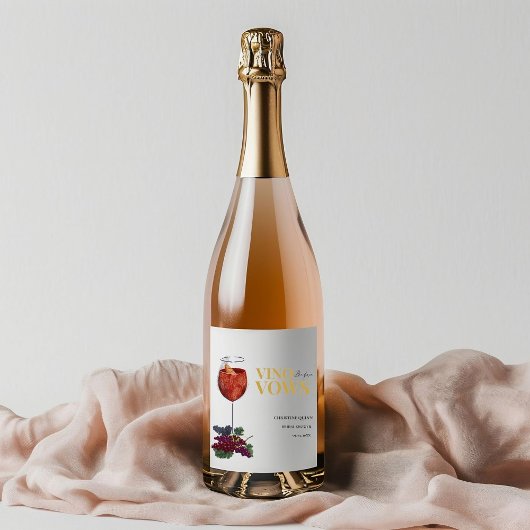Étiquette Pour Bouteilles De Vin Vinow avant voeux WIne Dégustation douche nuptiale