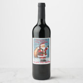 Étiquette Pour Bouteilles De Vin Vins de Noël (Devant)