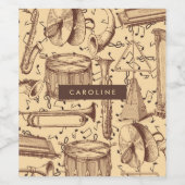 Étiquette Pour Bouteilles De Vin Vintage (Étiquettes simples)