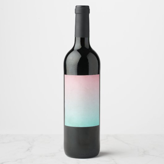 Étiquette Pour Bouteilles De Vin Vintage Gradient Texture (Devant)