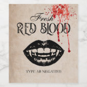 Étiquette Pour Bouteilles De Vin Vintage Halloween Labels (Étiquettes simples)