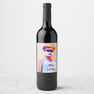 Étiquette Pour Bouteilles De Vin Vintage Joseph Stalin 2ÈME GUERRE MONDIALE Russie 