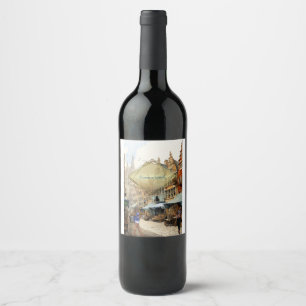 Étiquette Pour Bouteilles De Vin Vintage Old Amsterdam Art