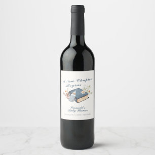 Étiquette Pour Bouteilles De Vin Vintage Un Nouveau Chapitre Baby shower De Bouteil