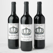 Étiquette Pour Bouteilles De Vin "Vive la Reine" (Bouteilles)