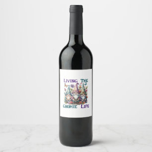 Étiquette Pour Bouteilles De Vin Vivre la vie de gnome