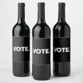 Étiquette Pour Bouteilles De Vin Vote Election 2024 Vote Droits de vote Suffrage (Bouteilles)
