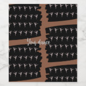 Étiquette Pour Bouteilles De Vin Votre Danse (Étiquettes simples)