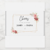 Étiquette Pour Bouteilles De Vin votre nom mariage wine bottel (Étiquettes simples)