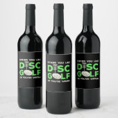 Étiquette Pour Bouteilles De Vin Vous Aimez Disk Golf (Bouteilles)
