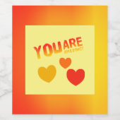 Étiquette Pour Bouteilles De Vin Vous Êtes Extraordinaire (Étiquettes simples)