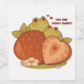 Étiquette Pour Bouteilles De Vin vous êtes la fraise douce aux baies (Étiquettes simples)