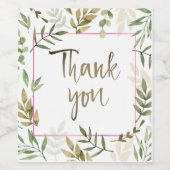 Étiquette Pour Bouteilles De Vin Wedding shower de réception de répétition (Étiquettes simples)