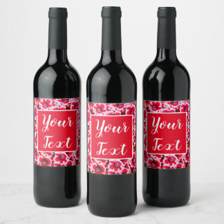 Étiquette Pour Bouteilles De Vin Weigela Florida Flowers