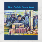 Étiquette Pour Bouteilles De Vin What I Saw (Étiquettes simples)