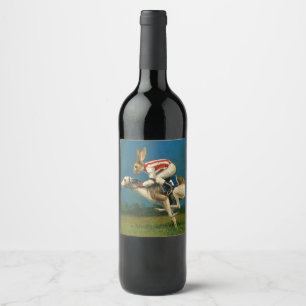 Étiquette Pour Bouteilles De Vin Whippet Racer Vin Étiquette