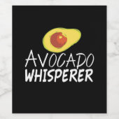 Étiquette Pour Bouteilles De Vin Whisperer Avocado (Étiquettes simples)