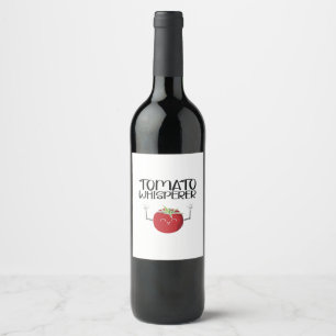 Étiquette Pour Bouteilles De Vin Whisperer tomate
