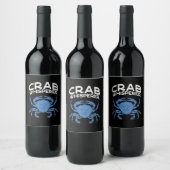 Étiquette Pour Bouteilles De Vin Whisperes de Blue Crab (Bouteilles)