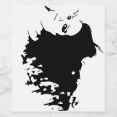 Étiquette Pour Bouteilles De Vin Wicked Mane (Étiquettes simples)