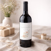 Étiquette Pour Bouteilles De Vin Wildflower Garden Personalized Event
