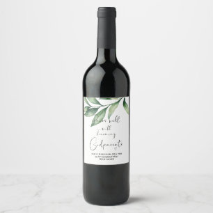 Étiquette Pour Bouteilles De Vin Will You Be My Godparents New Baby Announcement Wi