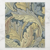 Étiquette Pour Bouteilles De Vin William Morris Acanthus Leaves (Étiquettes simples)