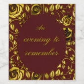 Étiquette Pour Bouteilles De Vin Wine label-Velvet Wine collection (Étiquettes simples)