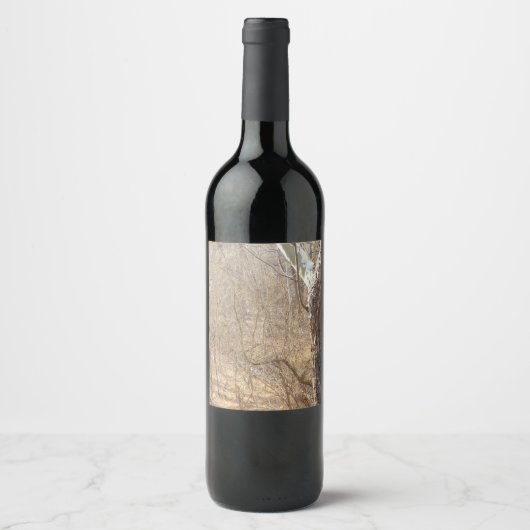 Étiquette Pour Bouteilles De Vin winter forest  (Devant)