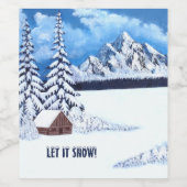 Étiquette Pour Bouteilles De Vin Winter Wonder (Étiquettes simples)