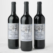 Étiquette Pour Bouteilles De Vin Winter Wonderland Fine Art Mariage (Bouteilles)