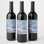 Étiquette Pour Bouteilles De Vin Winter Wonderland Mariage (Bouteilles)