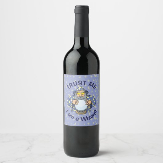 Étiquette Pour Bouteilles De Vin Wizard (Devant)