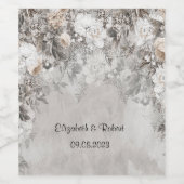 Étiquette Pour Bouteilles De Vin Wonderland Flowers Forest (Étiquettes simples)