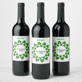 Étiquette Pour Bouteilles De Vin Wreath de la Saint Patrick Thunder_Cove (Bouteilles)