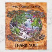 Étiquette Pour Bouteilles De Vin Yelapa Trail Merci 821 (Étiquettes simples)