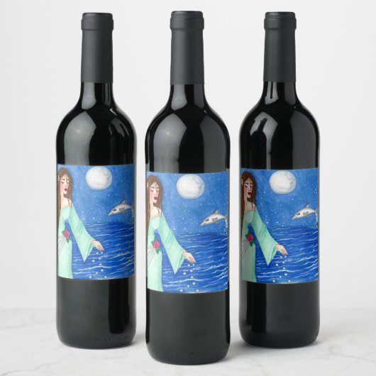 Étiquette Pour Bouteilles De Vin Yemaya, Goddess of the Sea (Bouteilles)
